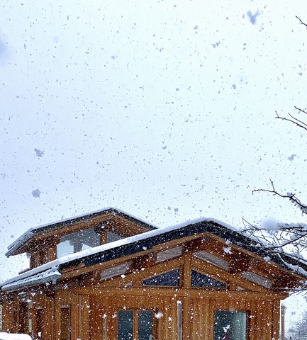la cabinet de kinésithérapie de Landry sous la neige